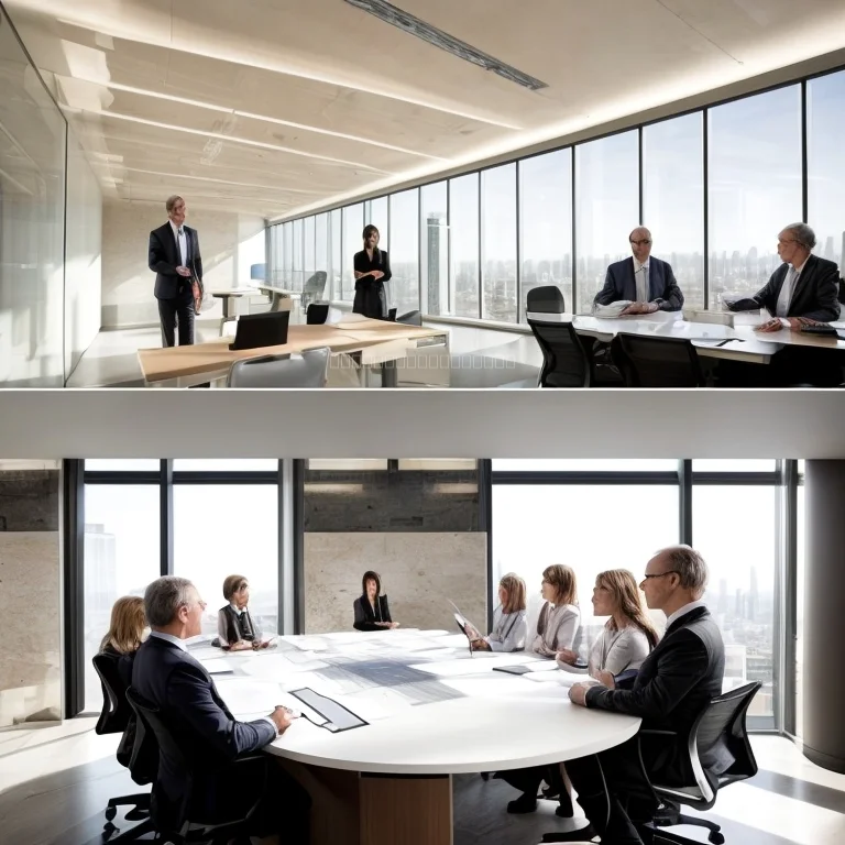 Senior consultant working with clients